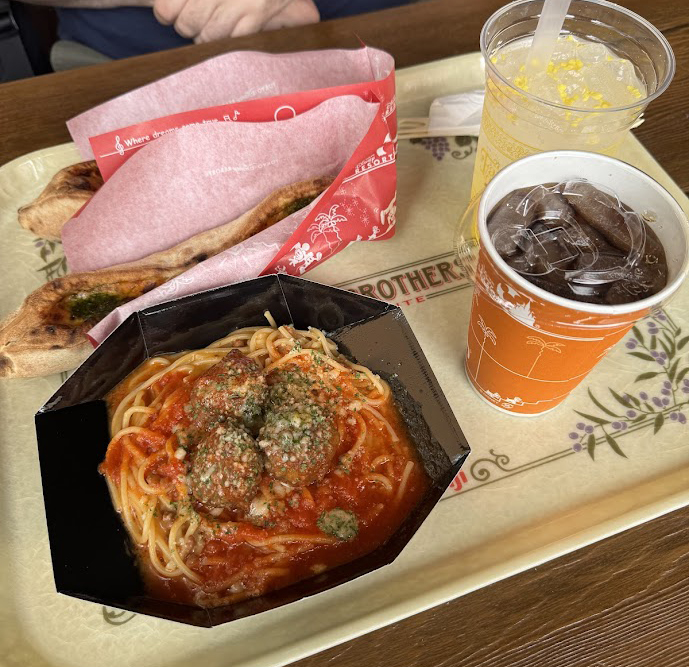 A photo of the spaghetti with meatballs at Tokyo DisneySea.
